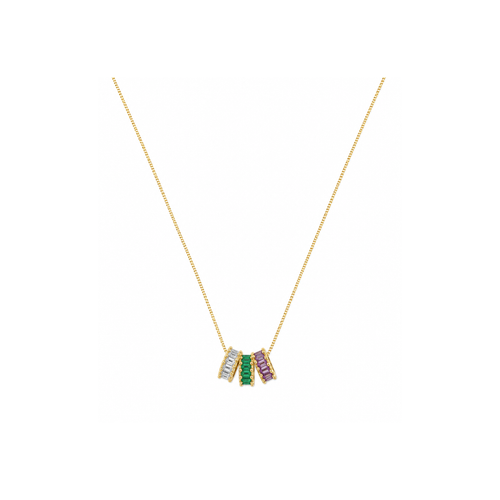 Bead Charm | Gold-Plated Stone | Available in Three Colours