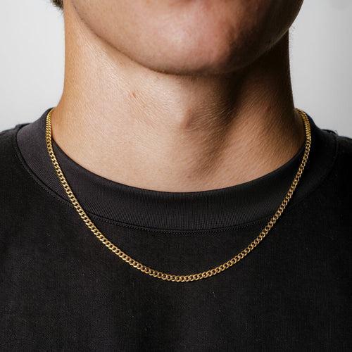 Cuban Chain 3MM (18K Gold Plated)