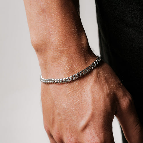Cuban Bracelet 5MM (Silver Plated)