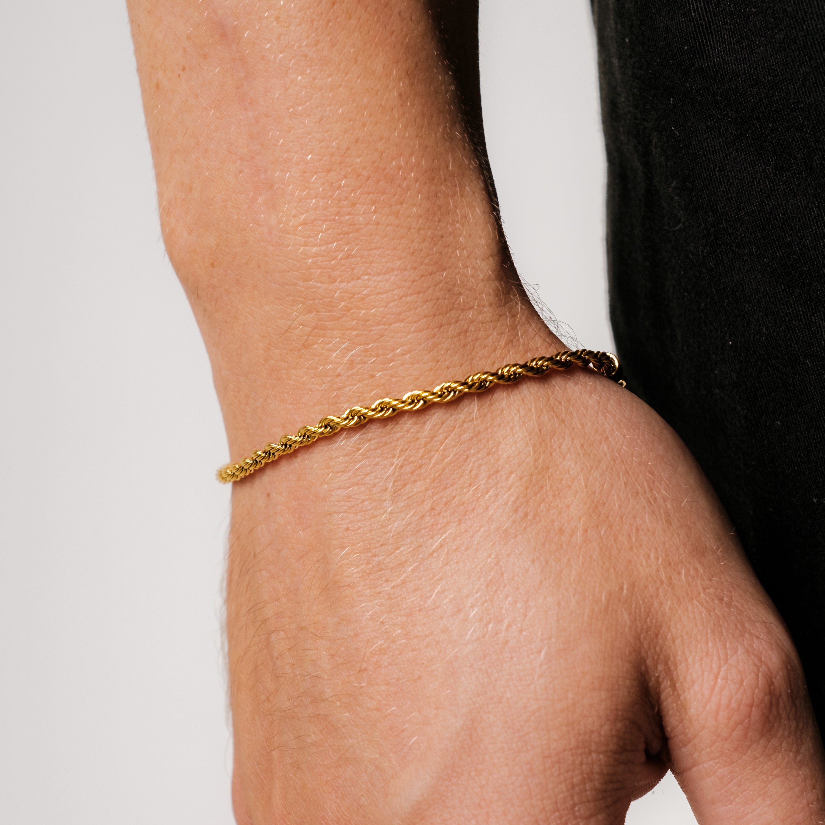 Rope Bracelet 3MM (18K Gold Plated)