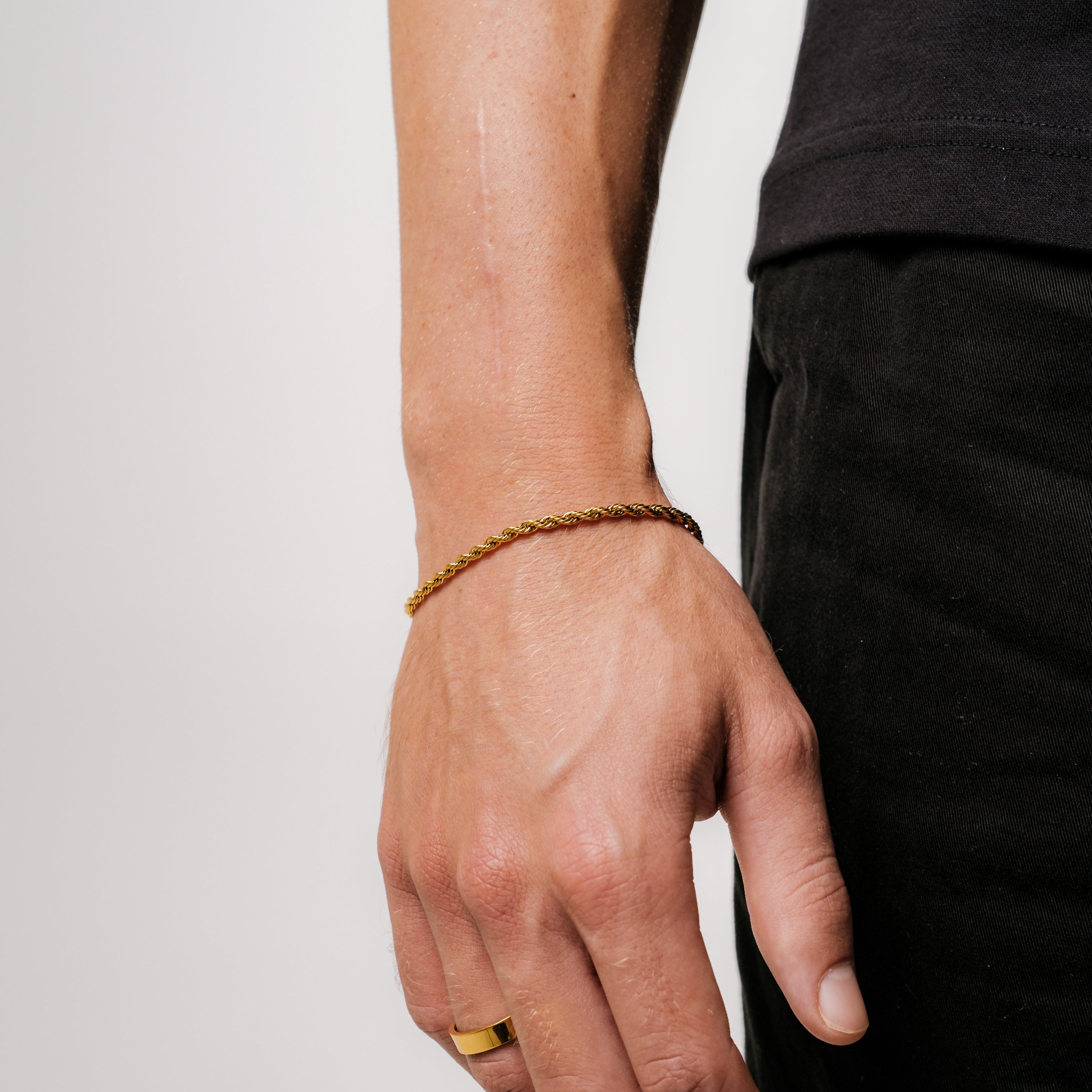 Rope Bracelet 3MM (18K Gold Plated)