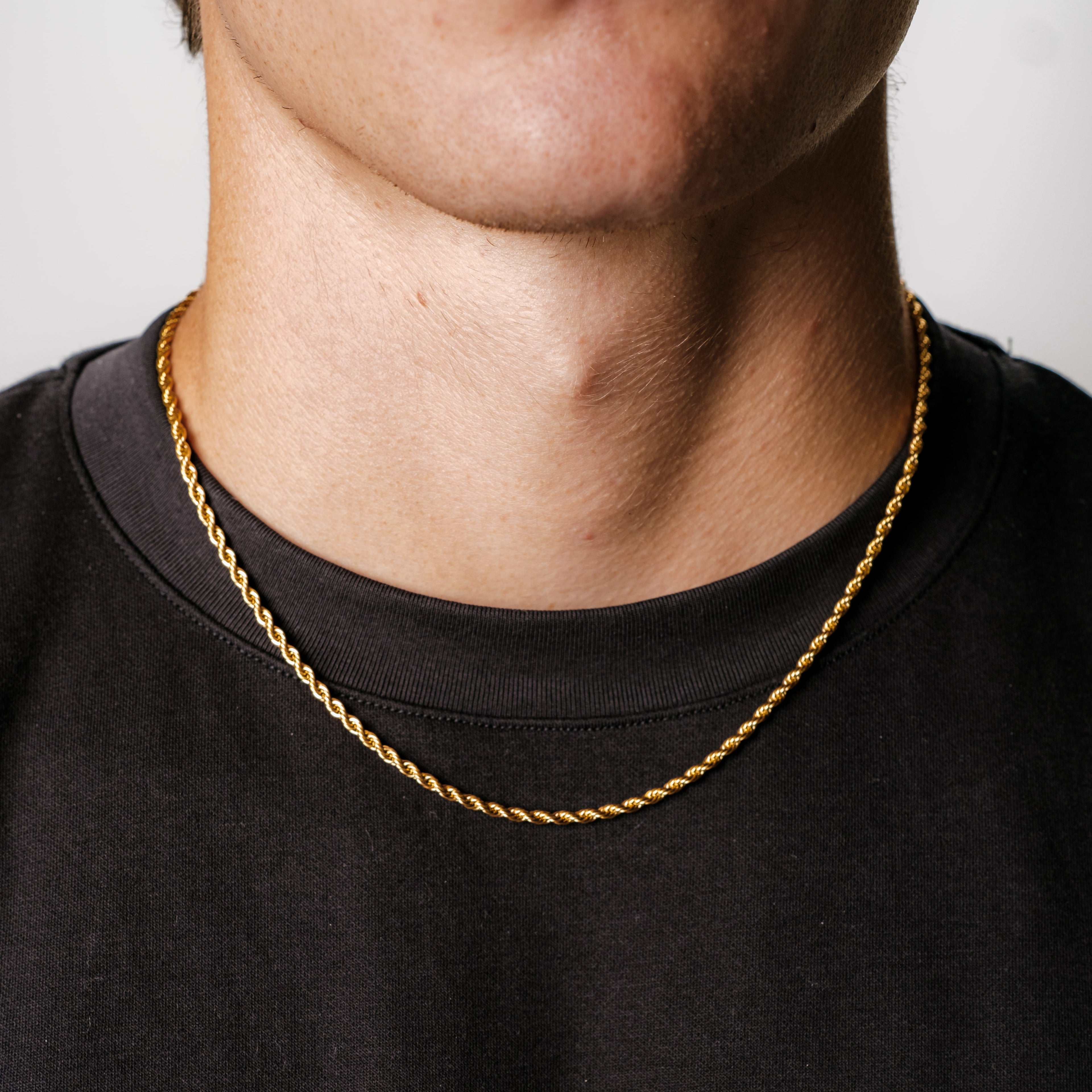 Rope Chain 3MM (18K Gold Plated)