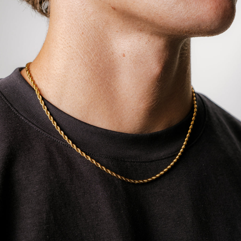 Rope Chain 3MM (18K Gold Plated)