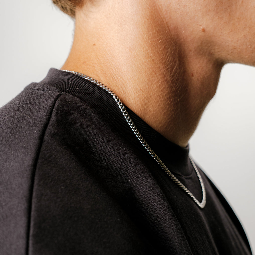 Cuban Chain 3MM (Silver Plated)