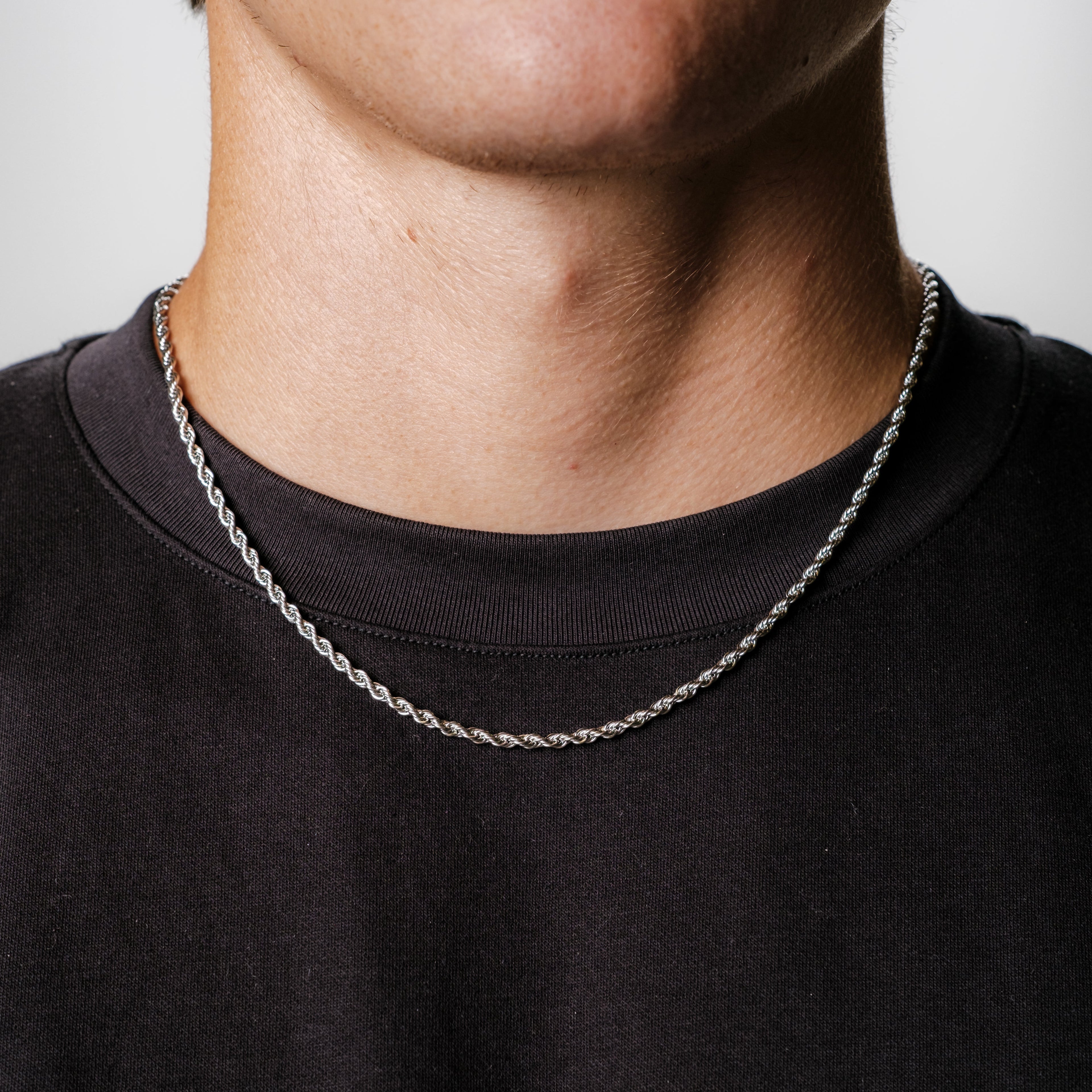 Rope Chain 3MM (Silver Plated)