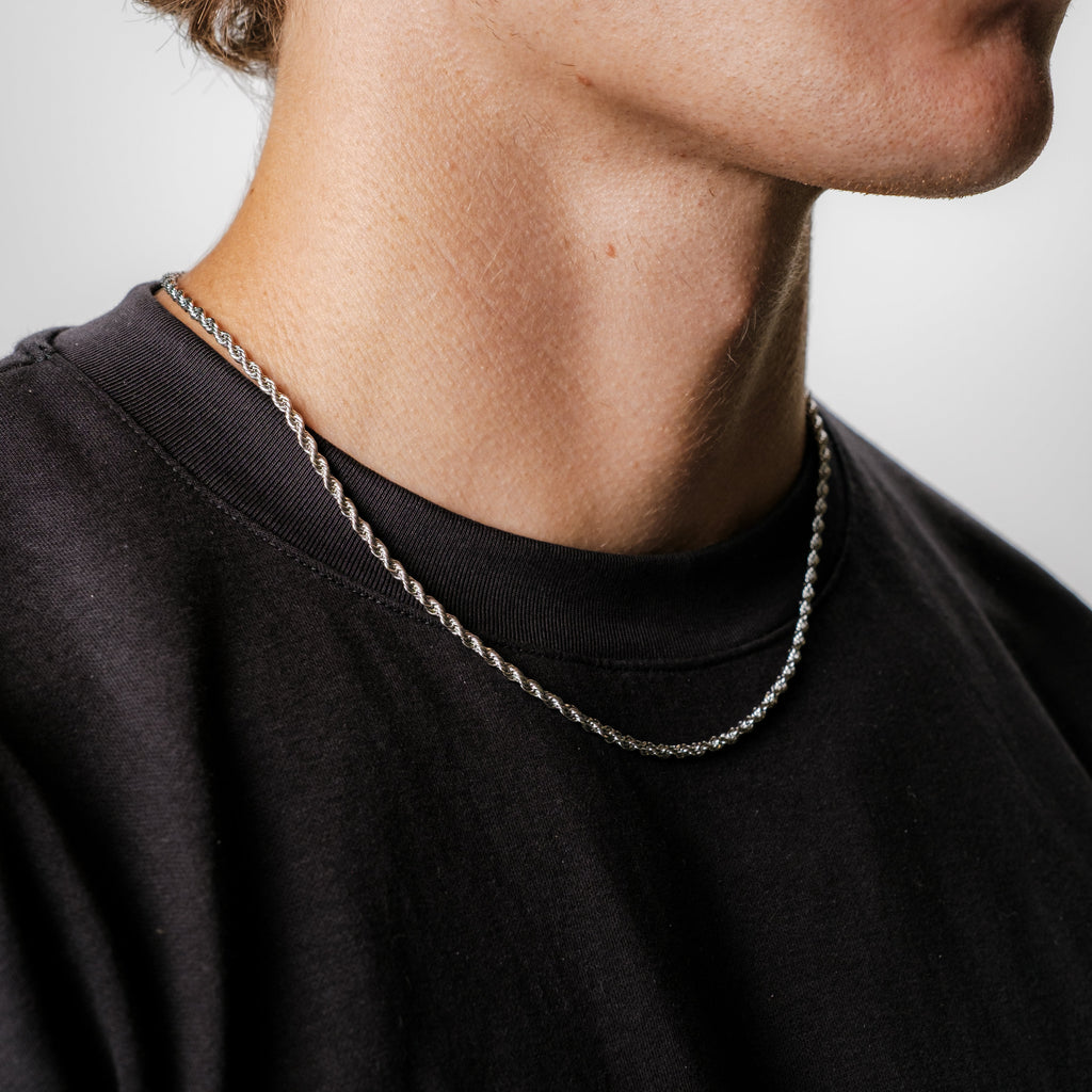 Rope Chain 3MM (Silver Plated)
