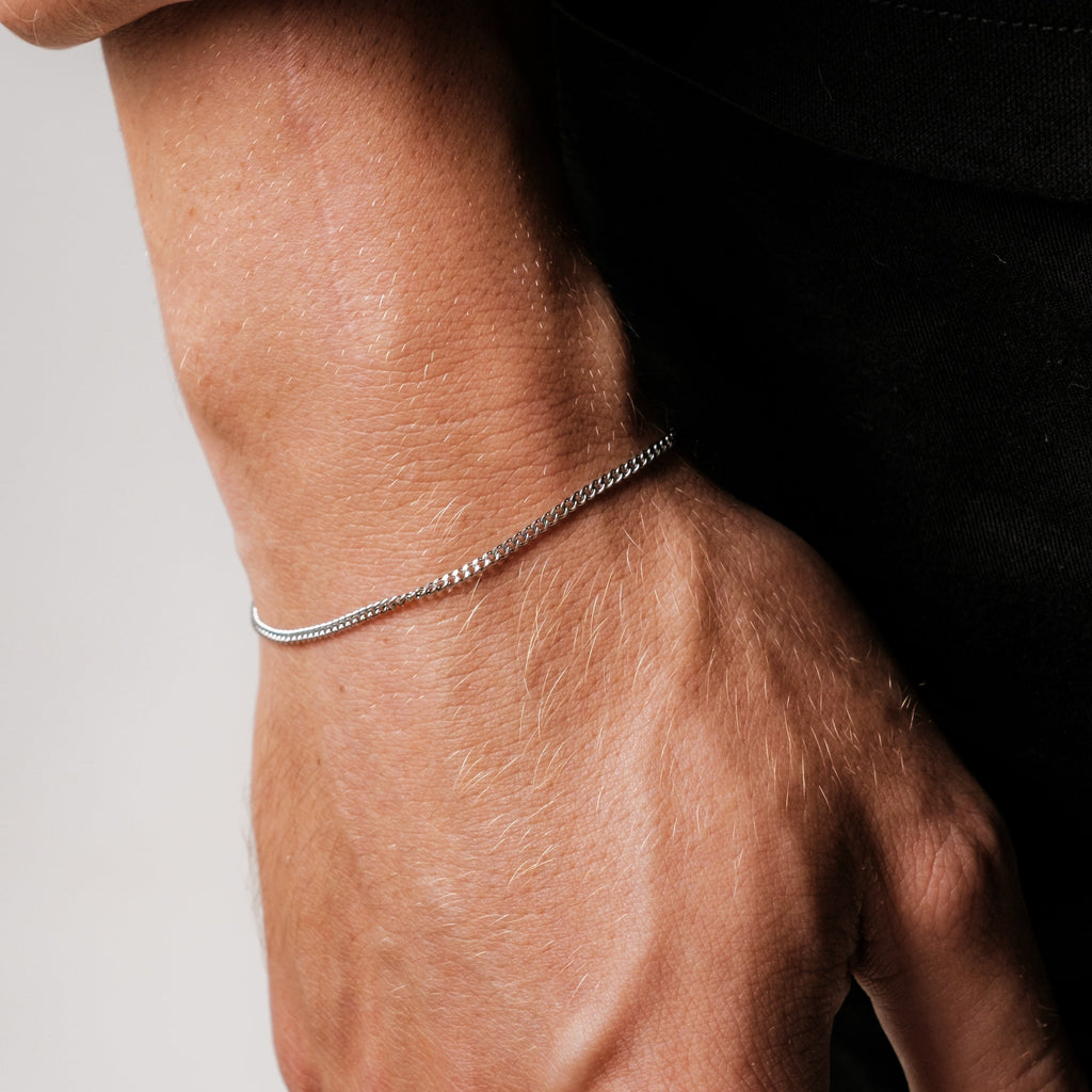 Cuban Bracelet 2MM (Silver Plated)