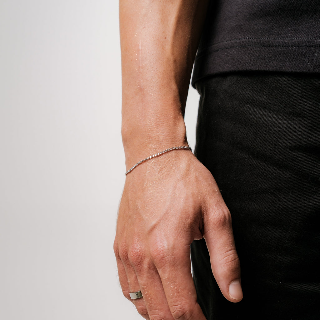 Cuban Bracelet 2MM (Silver Plated)