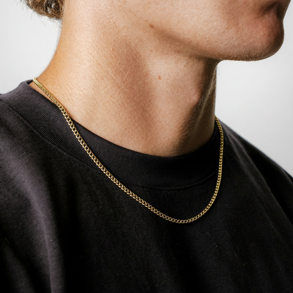 Cuban Chain 3MM (18K Gold Plated)