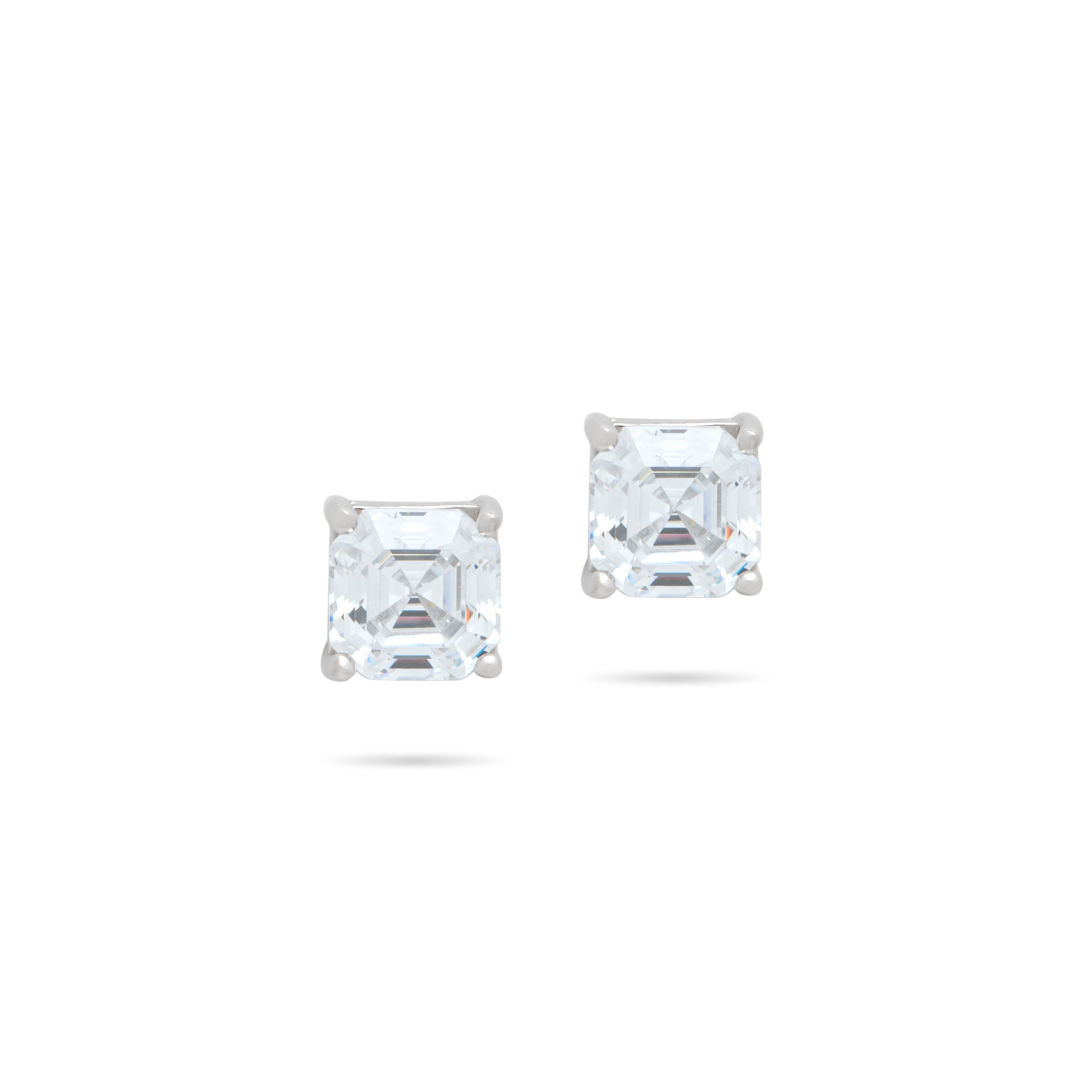 Asscher Cut Studs
