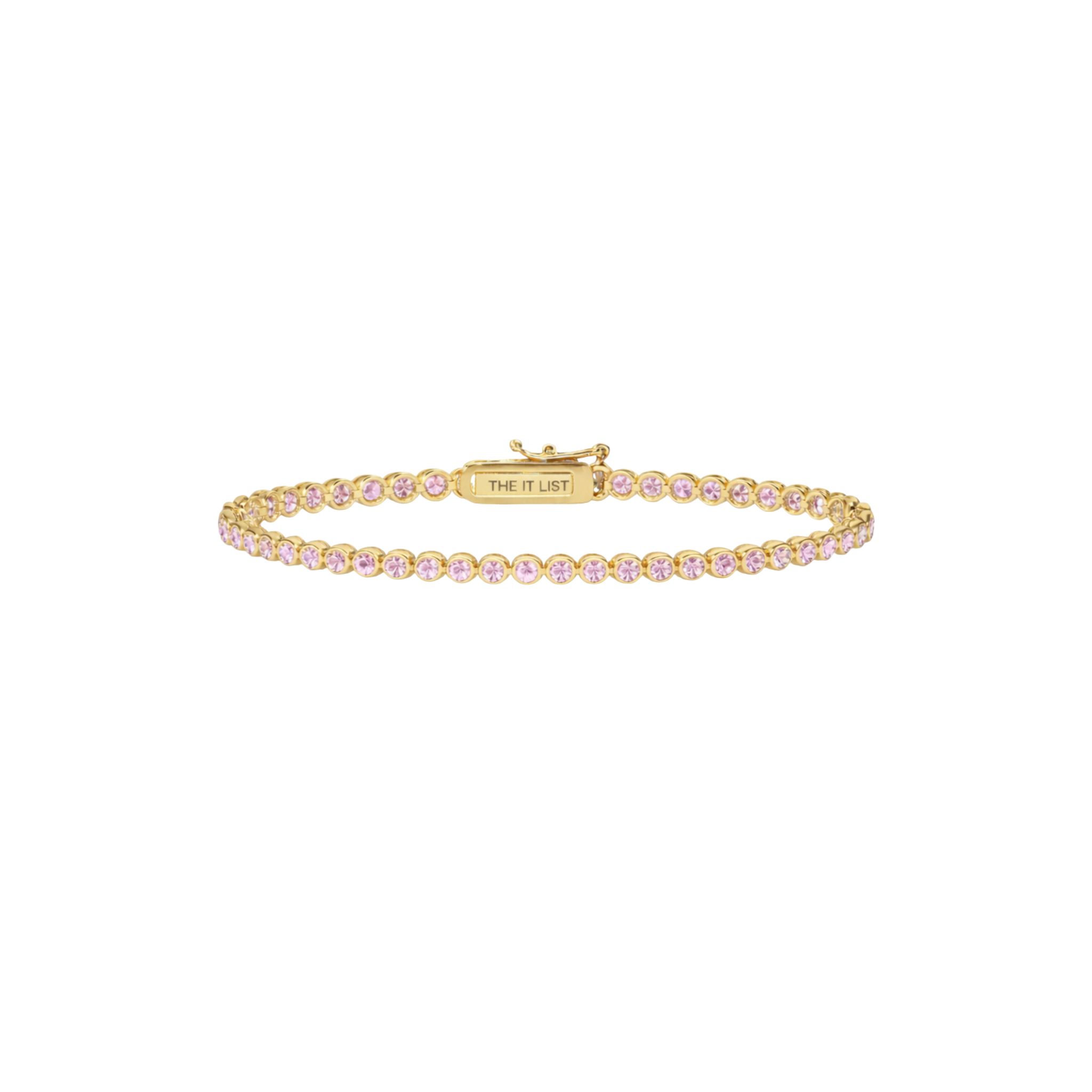 Bezel Tennis Bracelet 2mm - Gold
