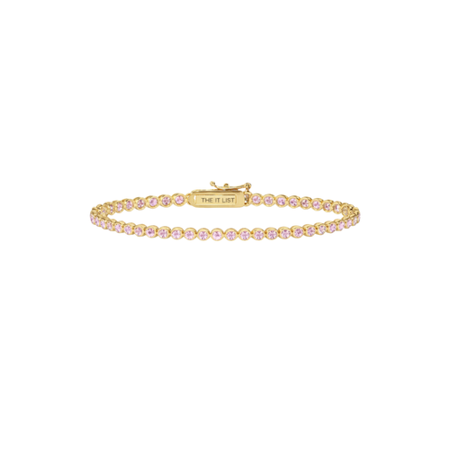 Bezel Tennis Bracelet 2mm - Gold