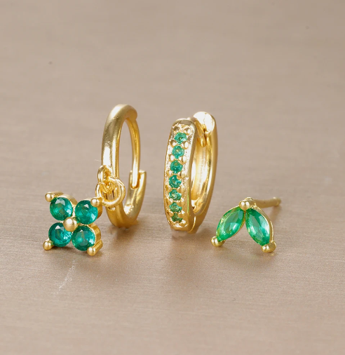 3-Piece Earring Set | Stainless Steel | Hypoallergenic