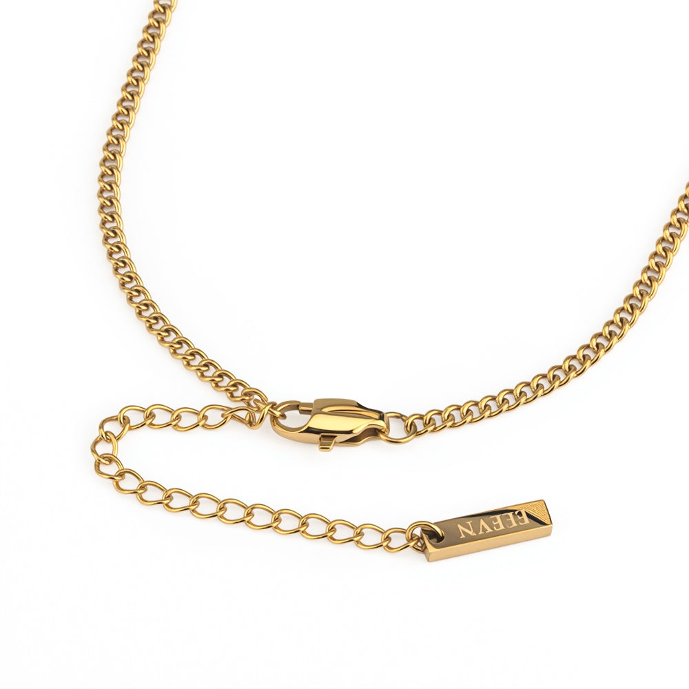Cuban Chain 2MM (18K Gold Plated)
