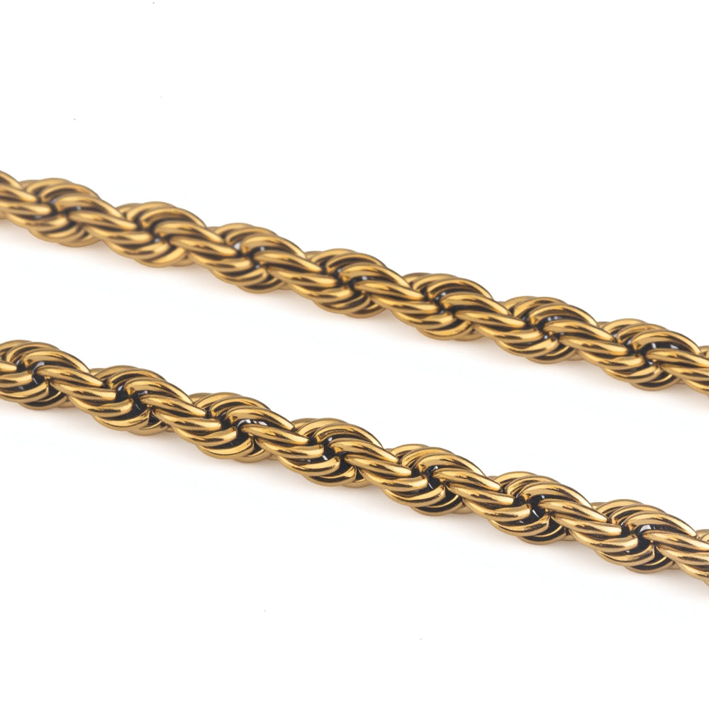 Rope Bracelet 3MM (18K Gold Plated)