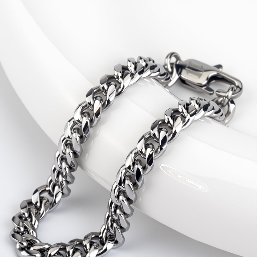 Cuban Bracelet 5MM (Silver Plated)