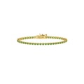 Bezel Tennis Bracelet 2mm - Gold
