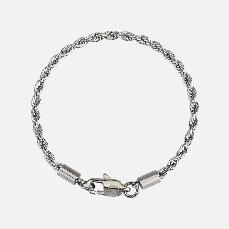 Rope Bracelet 3MM (Silver Plated)