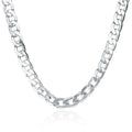 925 Sterling Silver Link Chain Necklace 6mm | 16-24 Inch | Men & Women | Luxury Jewelry