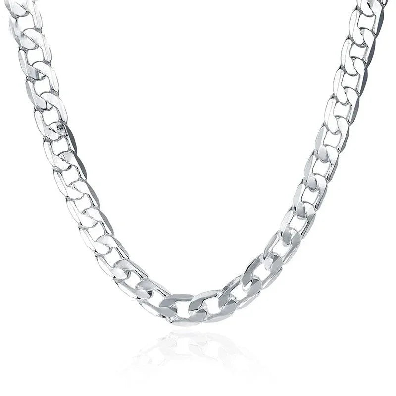 925 Sterling Silver Link Chain Necklace 6mm | 16-24 Inch | Men & Women | Luxury Jewelry