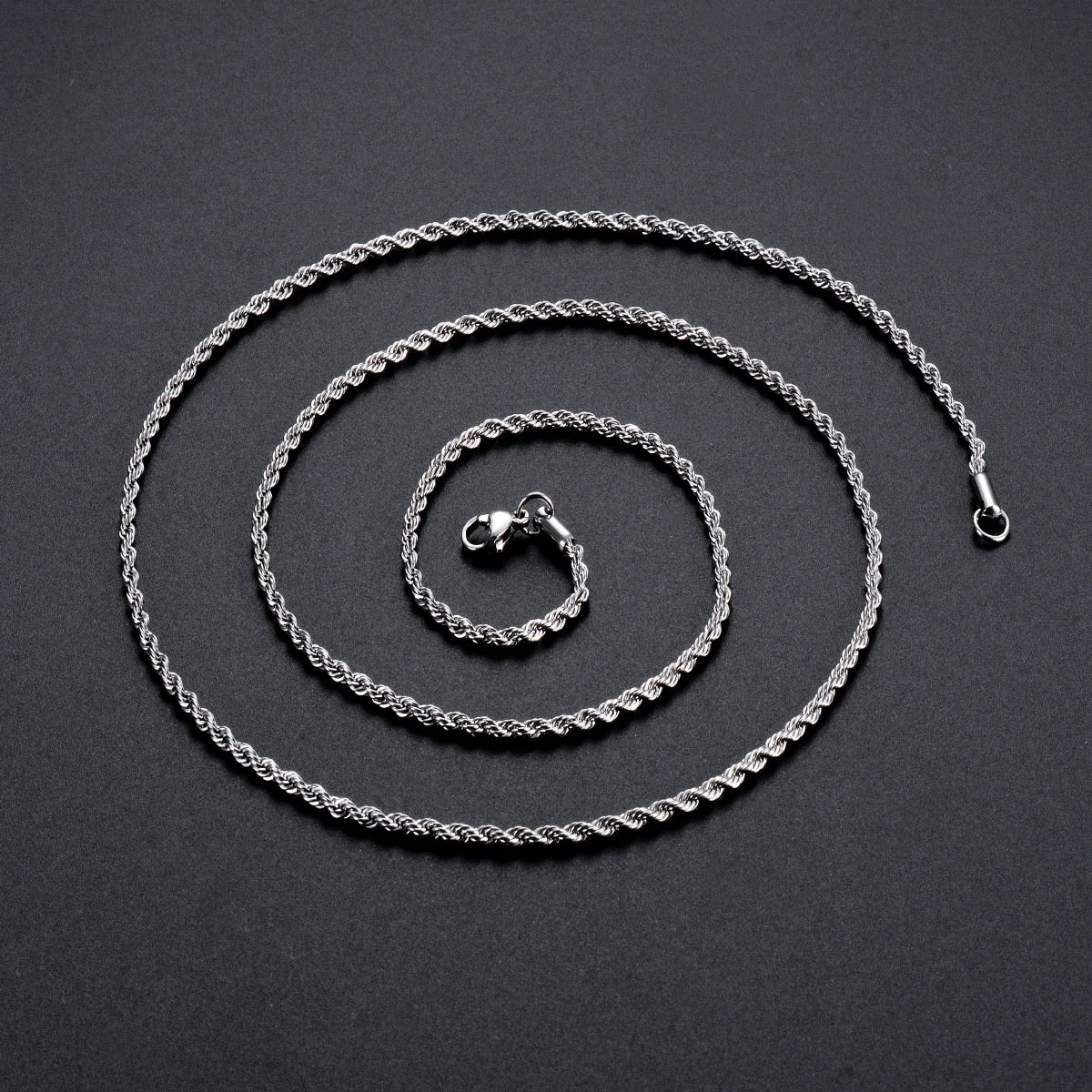 925 Sterling Silver Rope Chain Necklace & Bracelet | 2mm 3mm 4mm | Men & Women