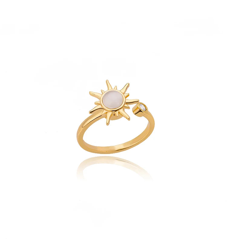 316L Stainless Steel Cocktail Ring | Gold Color | Never Fading | Luxury Classic | Women & Couples