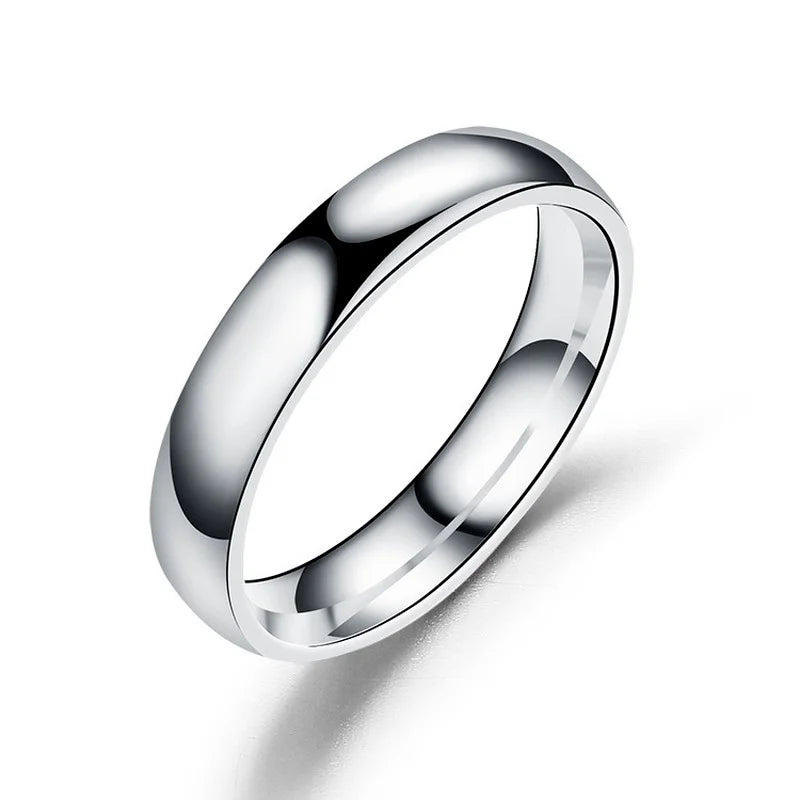 6mm Titanium Stainless Steel Ring | Hypoallergenic | Wedding Band | Silver Gold Rose Gold Black | Men & Women