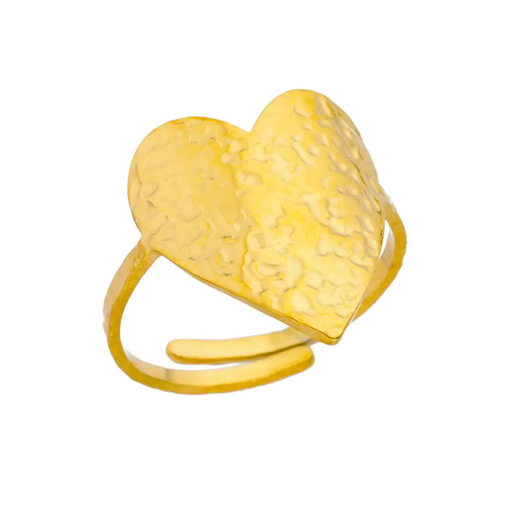 316L Stainless Steel Cocktail Ring | Gold Color | Never Fading | Luxury Classic | Women & Couples