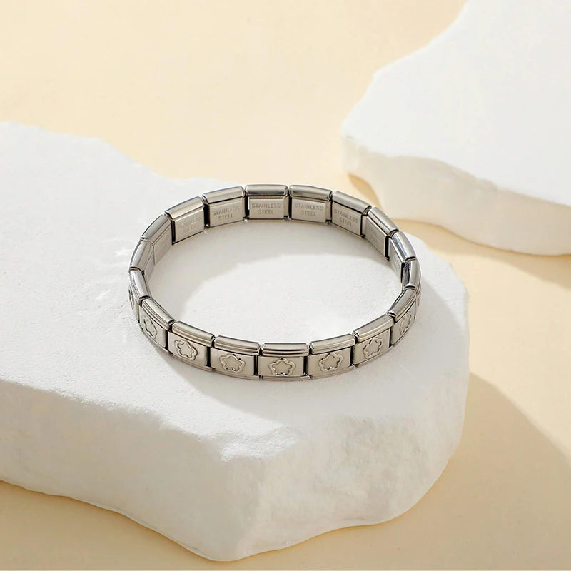Italian Charm Bracelet | Stainless Steel | DIY Modular | 9mm | Women & Men