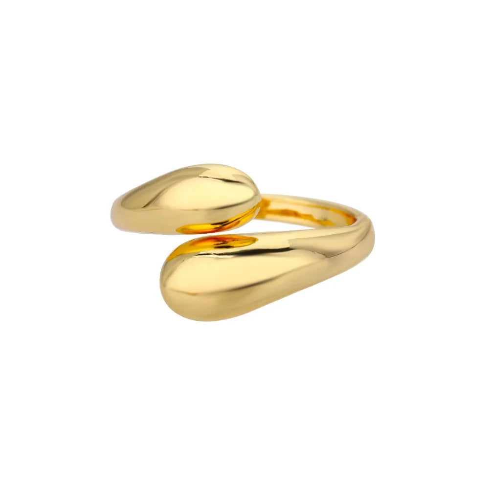 Stainless Steel Cocktail Ring | 316L Gold-Tone | Fade-Resistant Luxury | Women & Couples