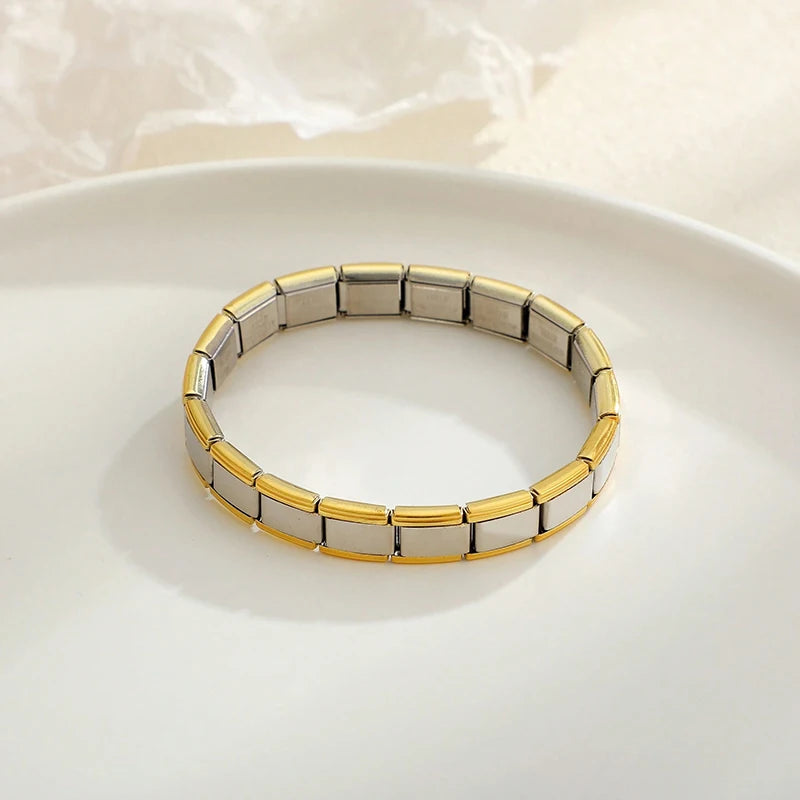 Italian Charm Bracelet | Stainless Steel | DIY Modular | 9mm | Women & Men
