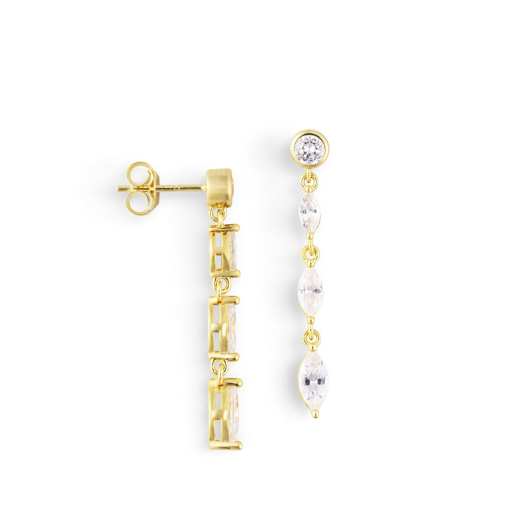 Luna Glow Triple Oorbellen - Goud