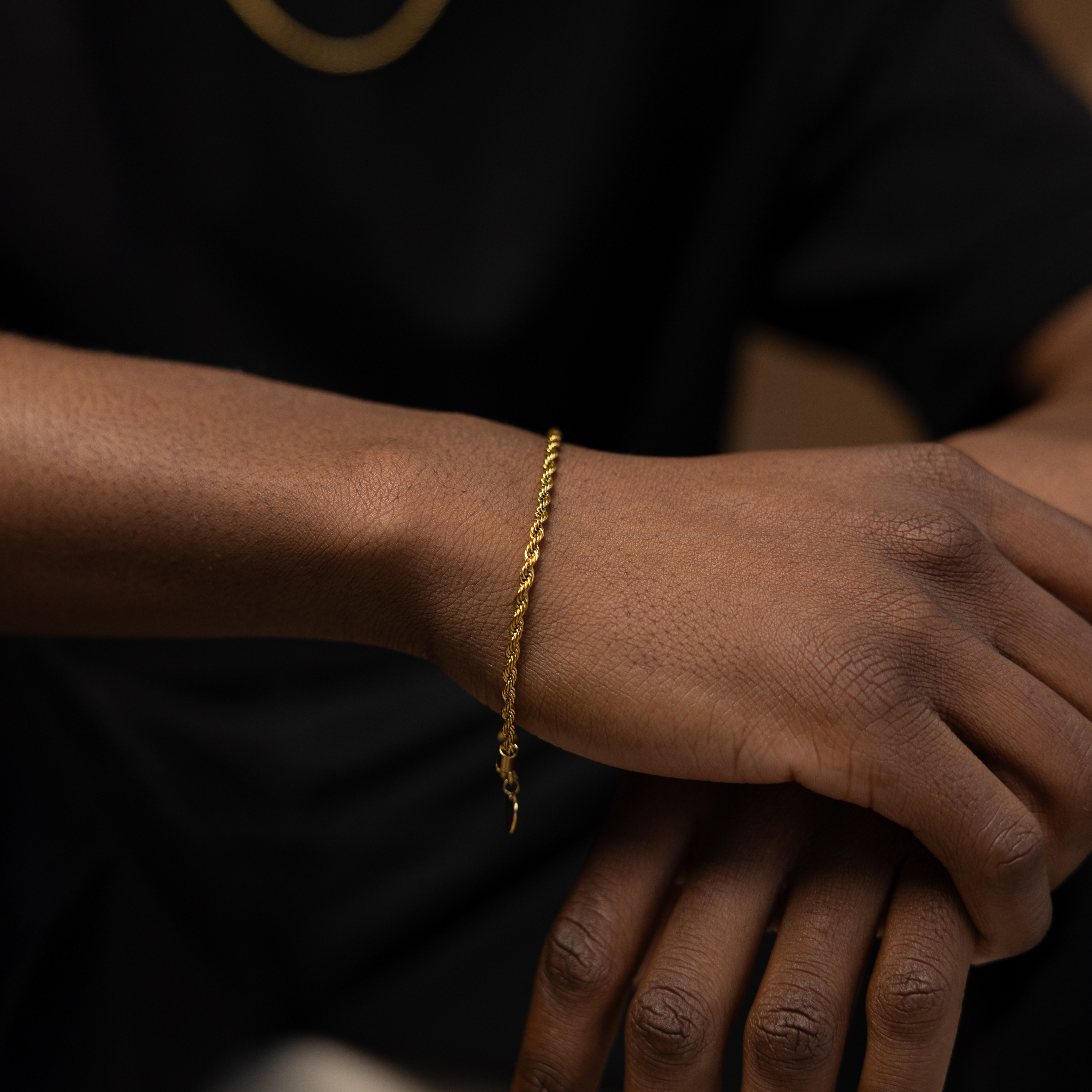 Rope Bracelet 3MM (18K Gold Plated)