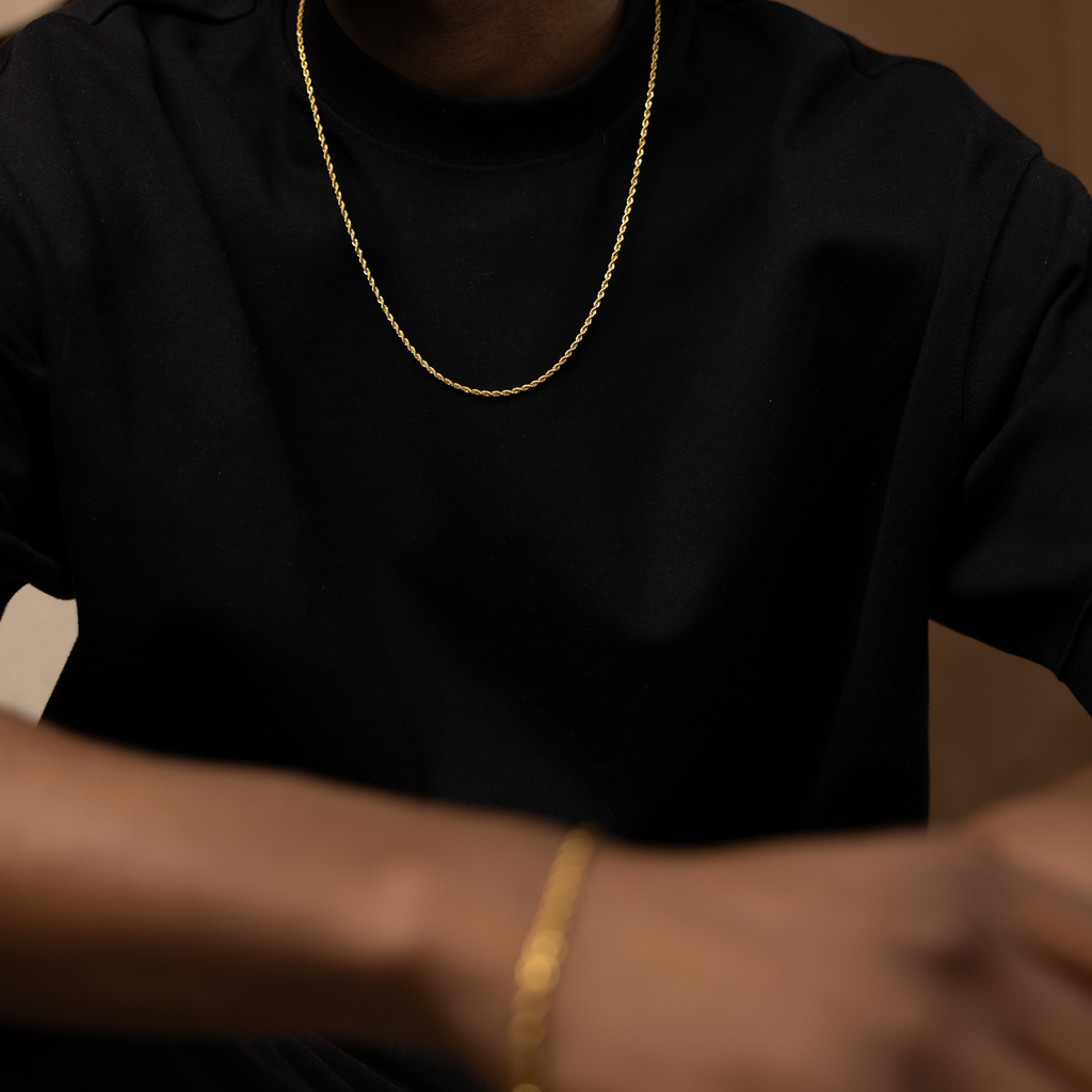 Rope Chain 3MM (18K Gold Plated)