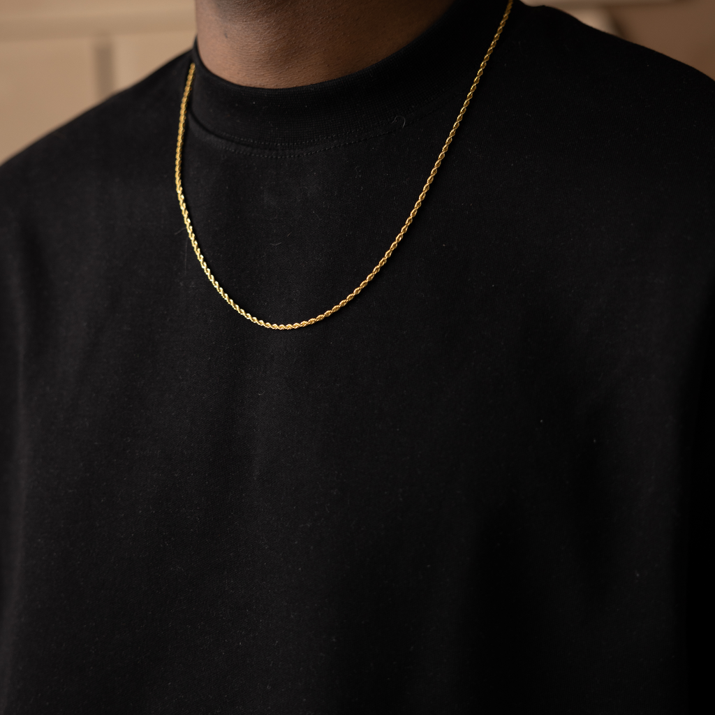 Rope Chain 3MM (18K Gold Plated)